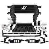 Mishimoto High-mount Intercooler Kit, 2021+ Ford Bronco 2.3L, Black Core, Polished Pipes