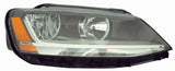Halogen Headlight Assembly Right - VW / MK6.5 / Jetta / GLI by Depo 3411145RAS2