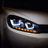 VLAND LED Headlights Halogen Models (Lower DRL) - VW / Mk6 / Golf