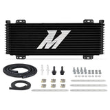 Mishimoto 13-Row Stacked Plate Transmission Cooler, Powder Coat, 22.85in X 7.10in X 1.25in, Black