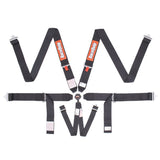 RaceQuip Black SFI CAMLOCK 6pt PU Lap Seat Belt by Racequip RQP744004
