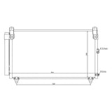 Air Conditioning Condenser & Receiver Drier Assembly - Lexus by Nissens 8846053010-NIS