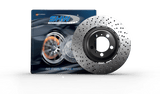SHW Performance SHW Performance 20-21 Porsche 718 Cayman GT4 4.0L Left Front Drill-Dimp Lightweight Brake Rotor PFL41787