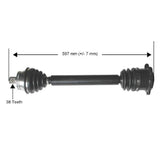 Axle Assembly (Front Left) - VW/Audi / 2.8L V6 / FWD / B5 / Passat / A5