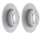 Rear Rotors (245x10mm) - A4 Quattro 97-01 by Zimmerman 8D0615601A-ZIM2-QTY2