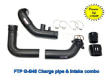 FTP Motorsport Charge pipe & Intake Pipe Combo Kit - BMW / B48 / G01 / G02 / G2X / G30 by FTP Motorsport SG71386-FG