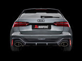 Akrapovic Akrapovic Evolution Line Cat Back Exhaust(Titanium) w/ Link Pipes - Audi / C8 / RS6 / RS7 S-AU-TI-15H-LP