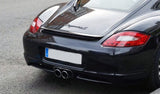 Racing Dynamics Deluxe Black Chrome Twin Tailpipe Tips - Porsche / 987 / Boxster / Cayman by Racing Dynamics 987-08-00-372B