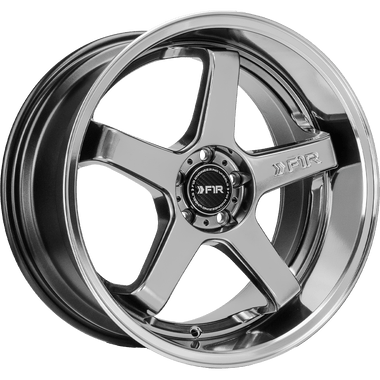 F1R F1R FC5 18" 5x112 Hyper Black w/ Polish Lip