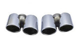 Racing Dynamics Sport Quad Style Tailpipe Tips (Chrome) - Porsche 991.1 911 3.6L/3.8L by Racing Dynamics 991-08-00-325