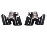 Racing Dynamics Sport Quad Style Tailpipe Tips (Black) - Porsche 991.2 911 3.6L/3.8L by Racing Dynamics 991-08-00-376B