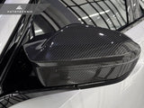 AutoTecknic Dry Carbon Fiber Mirror Cap Set - G90/ G99 M5 by AutoTecknic ATK-BM-0326-G90-RHD-2