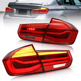 VLAND LED Tail Lights (w/ Sequential Turn Signals) - BMW / F30 / F80 / 3-Series / M3 by VLAND YAB-BW-0293-RC-P02