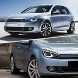 VLAND LED Headlights Halogen Models (Upper DRL)  - VW / Mk6 / Golf