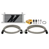 Mishimoto Universal Thermostatic Oil Cooler Kit, 16-Row, Silver