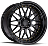 Aodhan AH02 19" 5x112 Gloss Black (Gold Rivet) by Aodhan