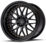 Aodhan AH02 19" 5x112 Gloss Black (Gold Rivet) by Aodhan