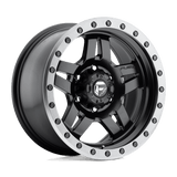 Fuel Wheels D557 Anza 17" 6x139.7 Matte Black Gun Metal Ring by Fuel Offroad D55717858345