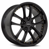 VORS AR5 18" 5x120 All Black Gold Rivet by VORS Wheels