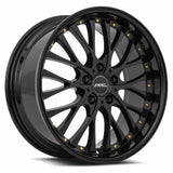 VORS AR6 18" 5x115 All Black Gold Rivet by VORS Wheels
