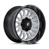 Fuel Wheels D798 ARC 20" 6x135/6x139.7 Silver Brushed Face With Milled Black Lip by Fuel Offroad D79820009847