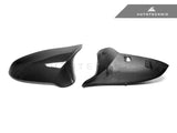 AutoTecknic Replacement Version II Dry Carbon Mirror Covers - F87 M2 Competition | F80 M3 | F82/ F83 M4 by AutoTecknic ATK-BM-0139-LHD-2