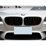 AutoTecknic Dual-Slats Stealth Black Front Grille Set - F10 5-Series | M5