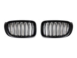 AutoTecknic Stealth Black Front Grille Set - F25 X3 LCI | F26 X4 by AutoTecknic ATK-BM-0171-DS-SB-1