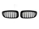 AutoTecknic Dual-Slats Stealth Black Front Grille Set - F34 3-Series Gran Turismo by AutoTecknic ATK-BM-0173-DS-MB