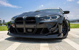AutoTecknic Dry Carbon Motorsports Front Aero Lip - BMW G80 / G82/ G83 / M3 / M4 by AutoTecknic ATK-BM-0709-DCG