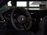 AutoTecknic LCI Carbon Steering Wheel Trim - G42 2-Series 2025-Up by AutoTecknic BM-0331-TJA