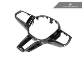 AutoTecknic Carbon Fiber Steering Wheel Trim - BMW G90/G99 M5 by AutoTecknic ATK-BM-0851