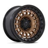 Black Rhino Wheels BR014 Sahara 17" 6x139.7 Matte Bronze W/ Gloss Black Lip by Black Rhino Wheels BR014ZB17906800