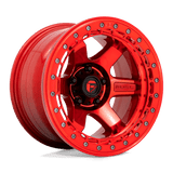 Fuel Wheels D123 Block Beadlock 17" 6x139.7 Candy Red With Candy Red Ring by Fuel Offroad D12317858447