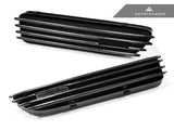 AutoTecknic Replacement Carbon Fiber Fender Gills - E46 Coupe & Cabrio | M3 by AutoTecknic ATK-BM-0076-CF-EMBLEMS