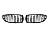 AutoTecknic Dual-Slats Gloss Black Front Grille Set - F32/ F36 4-Series | F80 M3 | F82 M4 by AutoTecknic ATK-BM-0175-DS-GB