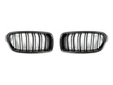 AutoTecknic Dual-Slats Carbon Front Grille Set - F30 3-Series Sedan | F31 3-Series Wagon by AutoTecknic ATK-BM-0179-DS-CF