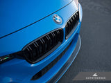 AutoTecknic Dual-Slats Gloss Black Front Grille Set - F30 3-Series by AutoTecknic ATK-BM-0179-DS-GB