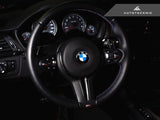 AutoTecknic Carbon Steering Wheel Trim - F87 M2 | F80 M3 | F82/ F83 M4 | F10 M5 LCI | F06/ F12/ F13 M6 by AutoTecknic ATK-BM-0183