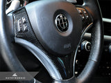 AutoTecknic Carbon Fiber Steering Wheel Trim - E90/ E92/ E93 3-Series/ E82 1-Series with Sport Package by AutoTecknic ATK-BM-0185