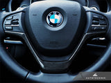 AutoTecknic Carbon Fiber Steering Wheel Trim - F25 X3 | F26 X4 | F15 X5 | F16 X6 by AutoTecknic ATK-BM-0194