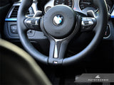 AutoTecknic Carbon Fiber M-Sport Steering Wheel Trim - F15 X5 | F16 X6 by AutoTecknic ATK-BM-0199-2