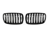 AutoTecknic Gloss Black Front Grille Set - E70 X5 / X5M | E71 X6 / X6M by AutoTecknic ATK-BM-0224-GB