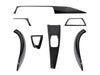 AutoTecknic Dry Carbon Fiber Interior Trim - F32 4-Series Coupe - F32 4-Series Coupe / Left Hand Drive (LHD) / Twill Weave (2x2)