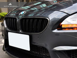 AutoTecknic Dual-Slats Carbon Fiber Front Grille Set - F06 Gran Coupe / F12 Coupe / F13 Cabrio | 6 Series & M6 by AutoTecknic ATK-BM-0612-CF-2