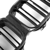 MHC+ BMW F87 M2 Competition Premium Front Grille In Pre Preg Carbon Fiber & Gloss Black (2018-2020) by MHC+ MHCP-F87C-CFGB-FG001