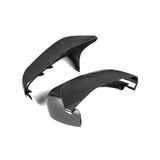MHC+ BMW M5 F90 Wing Mirror Covers In Gloss Pre Preg Carbon Fiber (2018+ F90) by MHC+