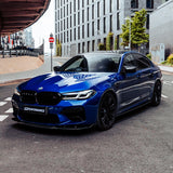 MHC+ BMW M5 F90 Wing Mirror Covers In Gloss Pre Preg Carbon Fiber (2018+ F90) by MHC+