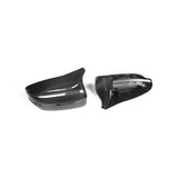 MHC+ BMW M5 F90 Wing Mirror Covers In Gloss Pre Preg Carbon Fiber (2018+ F90) by MHC+