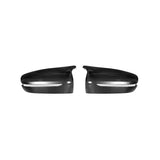 MHC+ BMW M5 F90 Wing Mirror Covers In Gloss Pre Preg Carbon Fiber (2018+ F90) by MHC+